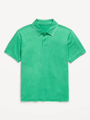 Old Navy CloudMotion Performance Polo Shirt for Boys - GREEN MANGROVE in Saudi Arabia
