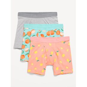 Old Navy Printed Boxer-Brief Underwear 3-Pack -- 6.25-inch inseam - Citrus Orange in Kuwait