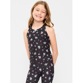 حمالة صدر رياضية PowerSoft Longline للبنات من Old Navy - زهور سوداء in Kuwait