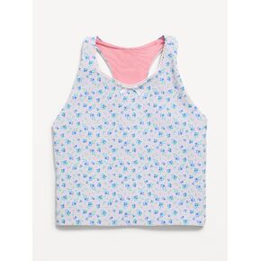 حمالة صدر رياضية PowerSoft Longline للبنات من Old Navy - زهور أرجوانية in Kuwait