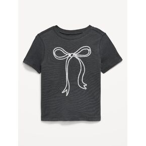 تي شيرت برسومات بأكمام قصيرة من Old Navy للفتيات الصغيرات - النمر in Kuwait