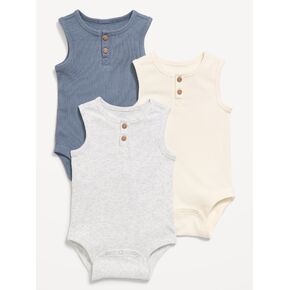 بدلة للجسم مضلعة بدون أكمام من Old Navy مكونة من 3 قطع للأطفال - NIGHT CLOUD in Kuwait