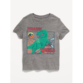 تي شيرت مطبوع للجنسين من Old Navy Jurassic World™ للأطفال الصغار - رمادي منقط in Kuwait
