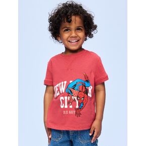 تي شيرت Old Navy Old Navy x Marvel Spider-Man Graphic Ringer للأولاد الصغار - مانزانيتا in Kuwait