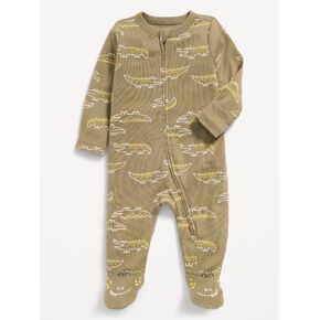 Old Navy 2-Way-Zip Sleep & Play Footed One-Piece for Baby - Gator Green in Kuwait