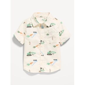 قميص أكسفورد بأكمام قصيرة من Old Navy للأولاد الصغار - جزر in Kuwait