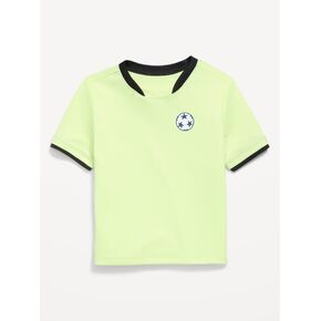 تي شيرت جيرسي لكرة القدم بأكمام قصيرة من Old Navy للأولاد الصغار - LIME IS UP in Kuwait