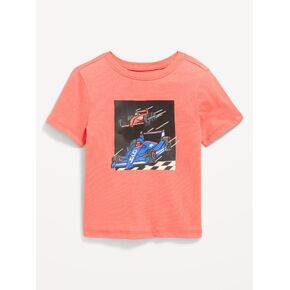 تي شيرت برسومات للجنسين بأكمام قصيرة من Old Navy للأطفال الصغار - سيارات السباق in Kuwait