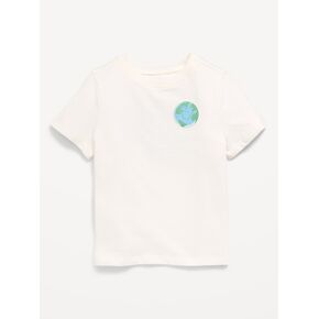 تي شيرت مطبوع بأكمام قصيرة للجنسين من Old Navy للأطفال الصغار - ماتشا جرين in Kuwait