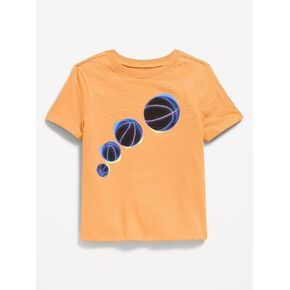 تي شيرت مطبوع بأكمام قصيرة للجنسين من Old Navy للأطفال الصغار - كرة السلة in Kuwait