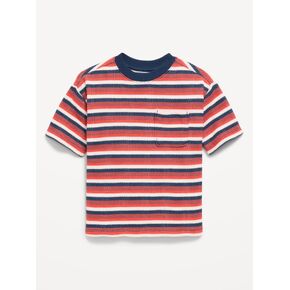 تي شيرت Old Navy كبير الحجم بأكمام قصيرة ومحبوك للأولاد الصغار - OBSCURE NIGHT in Kuwait