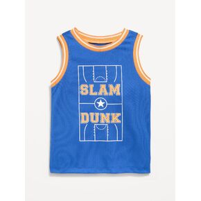 تيشيرت كرة السلة برسوم شبكية من Old Navy للأولاد الصغار - أزرق مائي in Kuwait