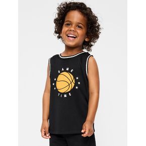 تيشيرت كرة السلة برسوم شبكية من Old Navy للأولاد الصغار - بلاك جاك in Kuwait
