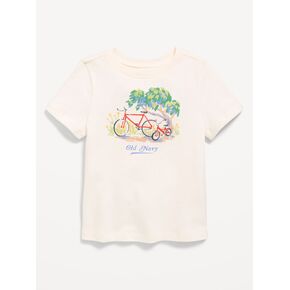 تي شيرت مطبوع عليه شعار بأكمام قصيرة من Old Navy للأولاد الصغار - ملح البحر in Kuwait