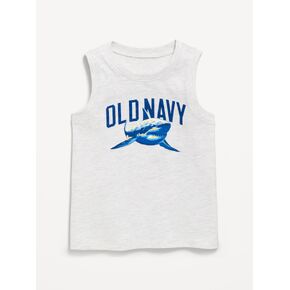 تيشيرت بدون أكمام مطبوع عليه شعار Old Navy للأولاد الصغار - أسماك القرش in Kuwait