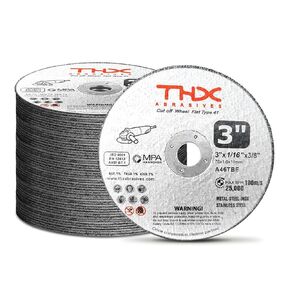 3 Inch Cut Off Wheel，3" x 1/16" x 7/8" Long-Lasting Thin Cutting Wheel,Metal and Stainless Steel Fast Cutting Disc for Die Grinders-25 Pack in Saudi Arabia