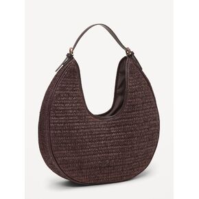 Old Navy Oversized Raffia Hobo Bag - Peppercorn in Kuwait