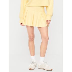 Old Navy Extra High-Waisted Drop-Waist PowerSoft Skort - Butter Yellow in Kuwait