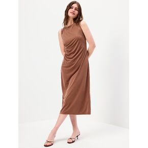 فستان متوسط ​​الطول بثنيات بدون أكمام من Old Navy - Coco de mer in Kuwait