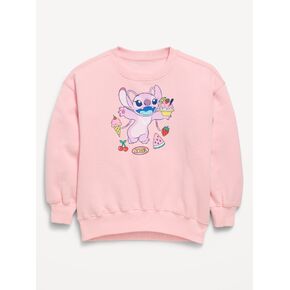 Old Navy Disney© Oversized Graphic Tunic Sweatshirt for Girls - Pink Sky in Saudi Arabia