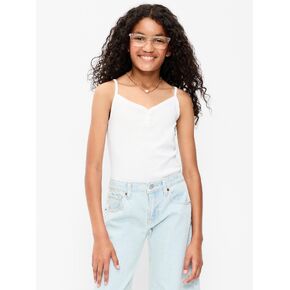 تيشيرت بدون أكمام بأزرار للبنات من Old Navy - زنابق بيضاء in Kuwait