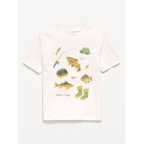 Old Navy Short-Sleeve Graphic T-Shirt for Boys - Sea Salt in Kuwait