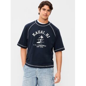 Old Navy Loose Raglan Cropped Sweatshirt - In the Navy in Kuwait