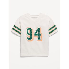 تي شيرت كرة قدم شبكي كبير الحجم برسومات شبكية من Old Navy للأولاد الصغار - ملح البحر in Kuwait