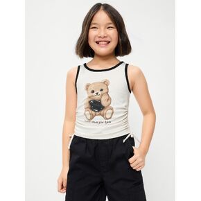 بلوزة بدون أكمام بكشكشة جانبية من Old Navy للبنات - Creme De La Creme in Kuwait