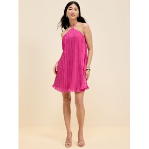 Old Navy The Occasion by Old Navy Pleated Halter Swing Mini Dress - Dragonfruit in Kuwait