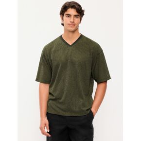 Old Navy Football-Style Knit T-Shirt - Forest Green in Kuwait