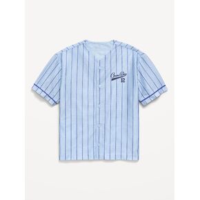 Old Navy Oversized Mesh Baseball Shirt for Boys - Blue Sky in Saudi Arabia