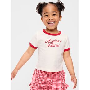 تي شيرت برسوم رينجر بأكمام قصيرة من Old Navy للفتيات الصغيرات - Creme De La Creme in Kuwait