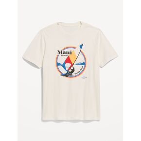 Old Navy Soft-Washed Crew-Neck Graphic T-Shirt - Sea Salt in Kuwait