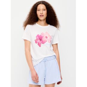 تي شيرت Old Navy EveryWear برقبة دائرية - Calla Lilies in Kuwait