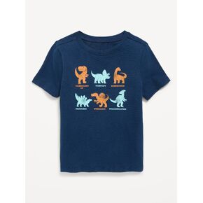 تي شيرت برسومات بأكمام قصيرة من Old Navy للأولاد الصغار - دينوس (أزرق داكن) in Kuwait