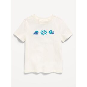 تي شيرت برسومات بأكمام قصيرة من Old Navy للأولاد الصغار - ملح البحر in Kuwait