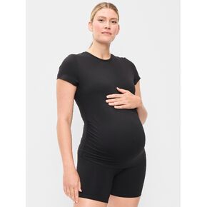Old Navy Maternity Studioقميص جيرسي ناعم بأكمام قصيرة - بلاك جاك in Kuwait