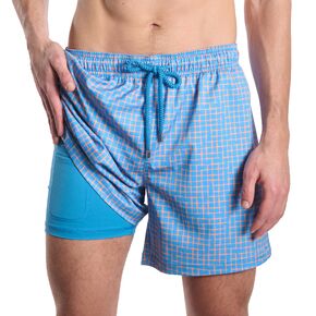 Capelle Miami Pixel Break, Sunsplash Hybrid Short, Compression Lined Swim and Resort Trunk in Kuwait