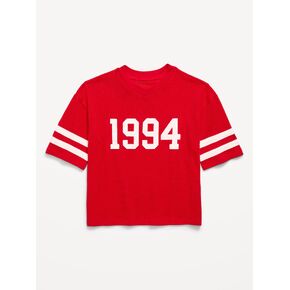 تيشيرت كرة قدم شبكي بطبعة كبيرة الحجم للاولاد من Old Navy - احمر in Kuwait