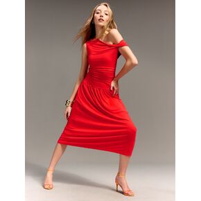 Old Navy Old Navy x Christopher John Rogers One-Shoulder Maxi Dress - Red Aloud in Kuwait