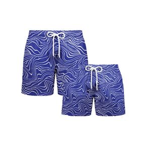 Capelle Miami Dad & Son Matching Swim Trunks - Sand Waves - Harbor and Surf in Kuwait