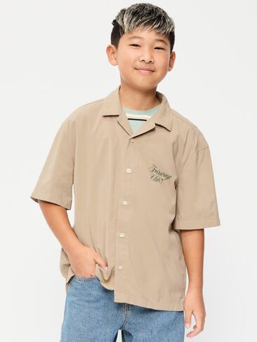 Old Navy Short-Sleeve Boxy Graphic Shirt for Boys - Shore Enough in Saudi Arabia