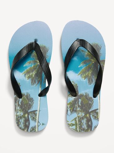 Old Navy Flip-Flop Sandals for Kids (Partially Plant-Based) - Palm Tree Photo Real in Saudi Arabia