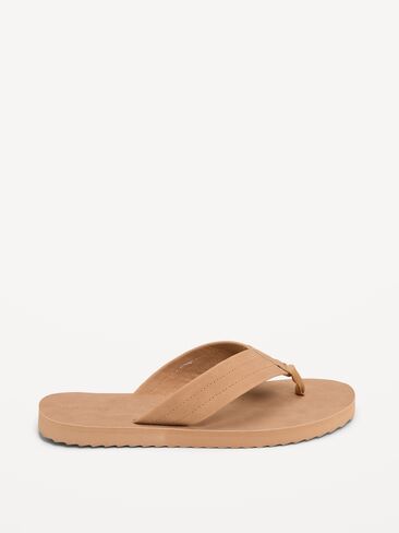 Old Navy Faux-Suede Flip-Flop Sandals for Boys - Brown in Saudi Arabia