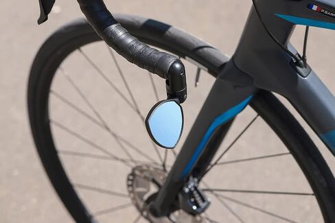 Zefal Spin 25 Bar-End Bike Mirror – Compact Foldable Rearview Mirror for Road & Gravel Bikes | 25 cm² Convex Chrome ABS, Triple-Axis Adjustable, Reversible Mount, 57 g in Saudi Arabia