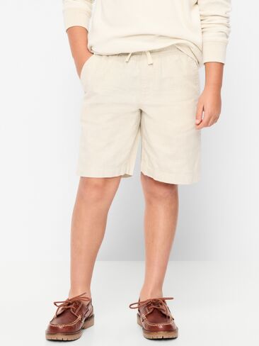 شورت Old Navy بطول الركبة مصنوع من مزيج الكتان للأولاد - رمية حجر in Saudi Arabia