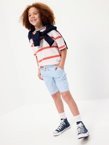 شورت من مزيج الكتان بطول الركبة للأولاد من Old Navy - أزرق مونيه in Saudi Arabia