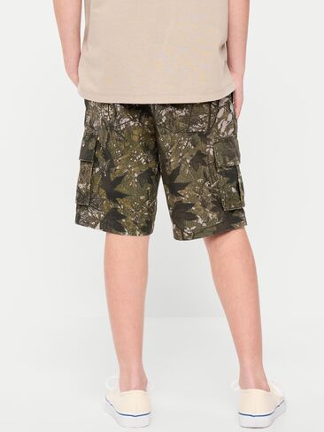 Old Navy Knee Length Baggy Ripstop Cargo Shorts for Boys - Forest Leaves in Saudi Arabia
