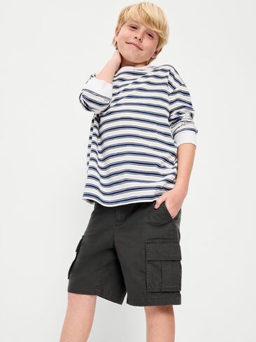 Old Navy شورت فضفاض بطول الركبة للأولاد - النمر in Saudi Arabia